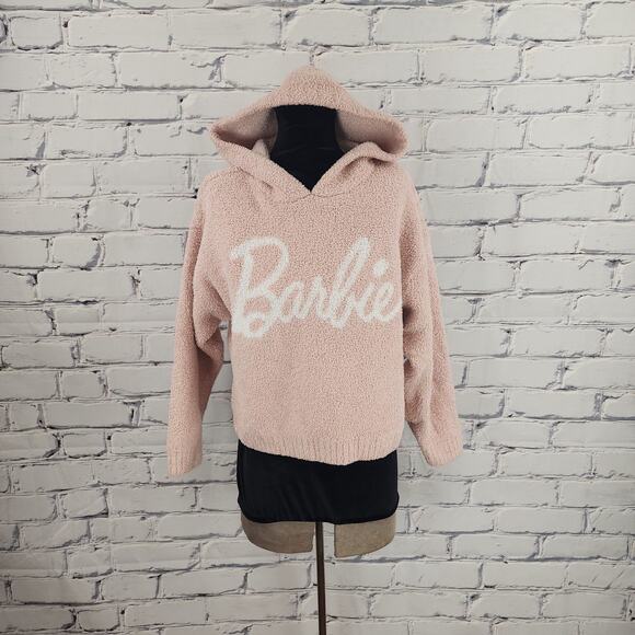 Barbie Sweaters - Barbie Barefoot Dreams Cozychic Sweatshirt Juniors 14 Plush loungewear Cabincore
